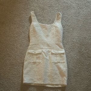 Endless rose tweed dress, size medium, cream colored